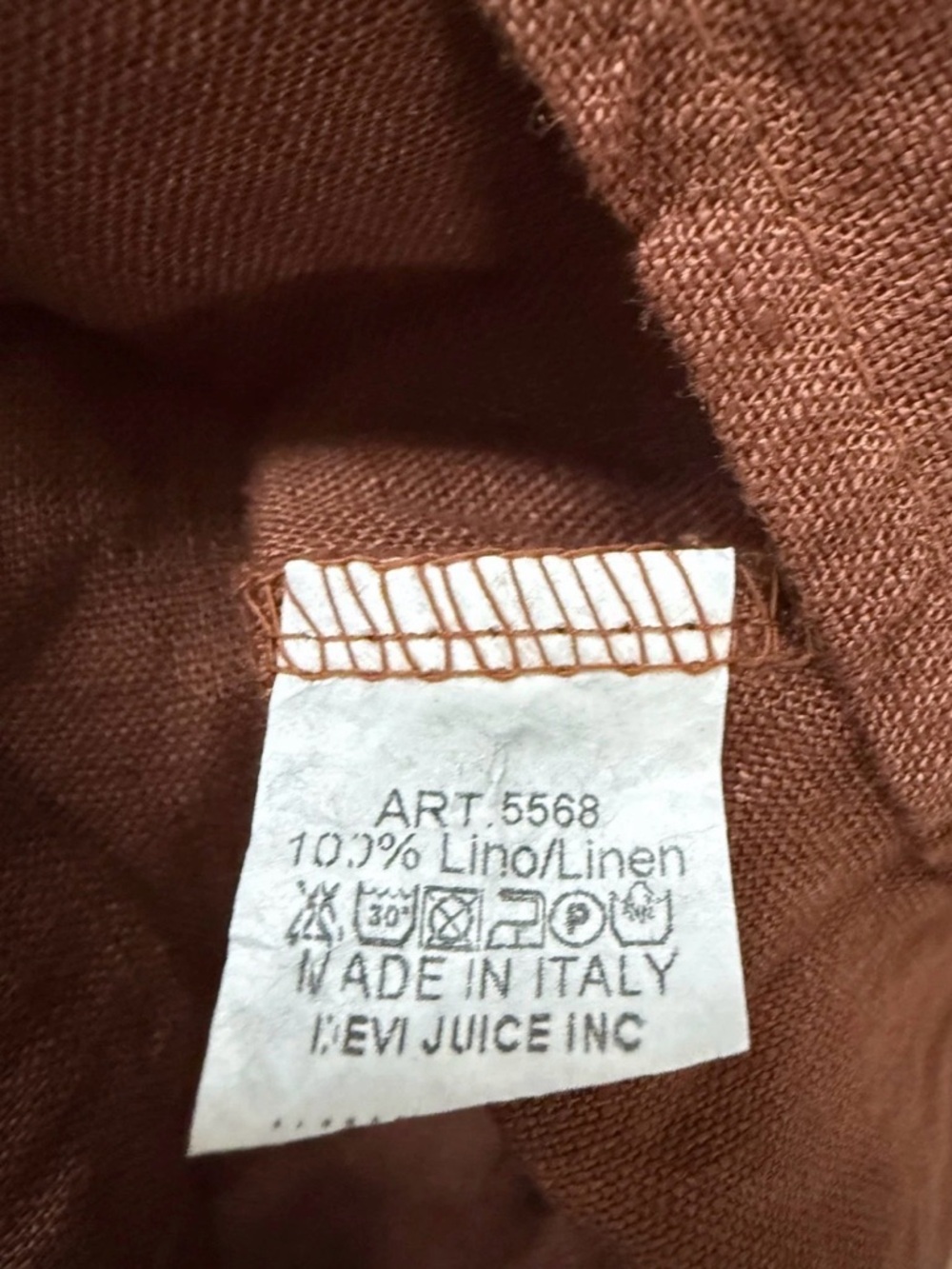DEVITALIA Linen Ruffle Top Tunic, One Size - Picture 2 of 6